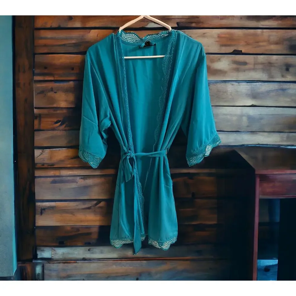NWT Sea Isle Turquoise INC International Concepts‎ Robe Women Size Medium